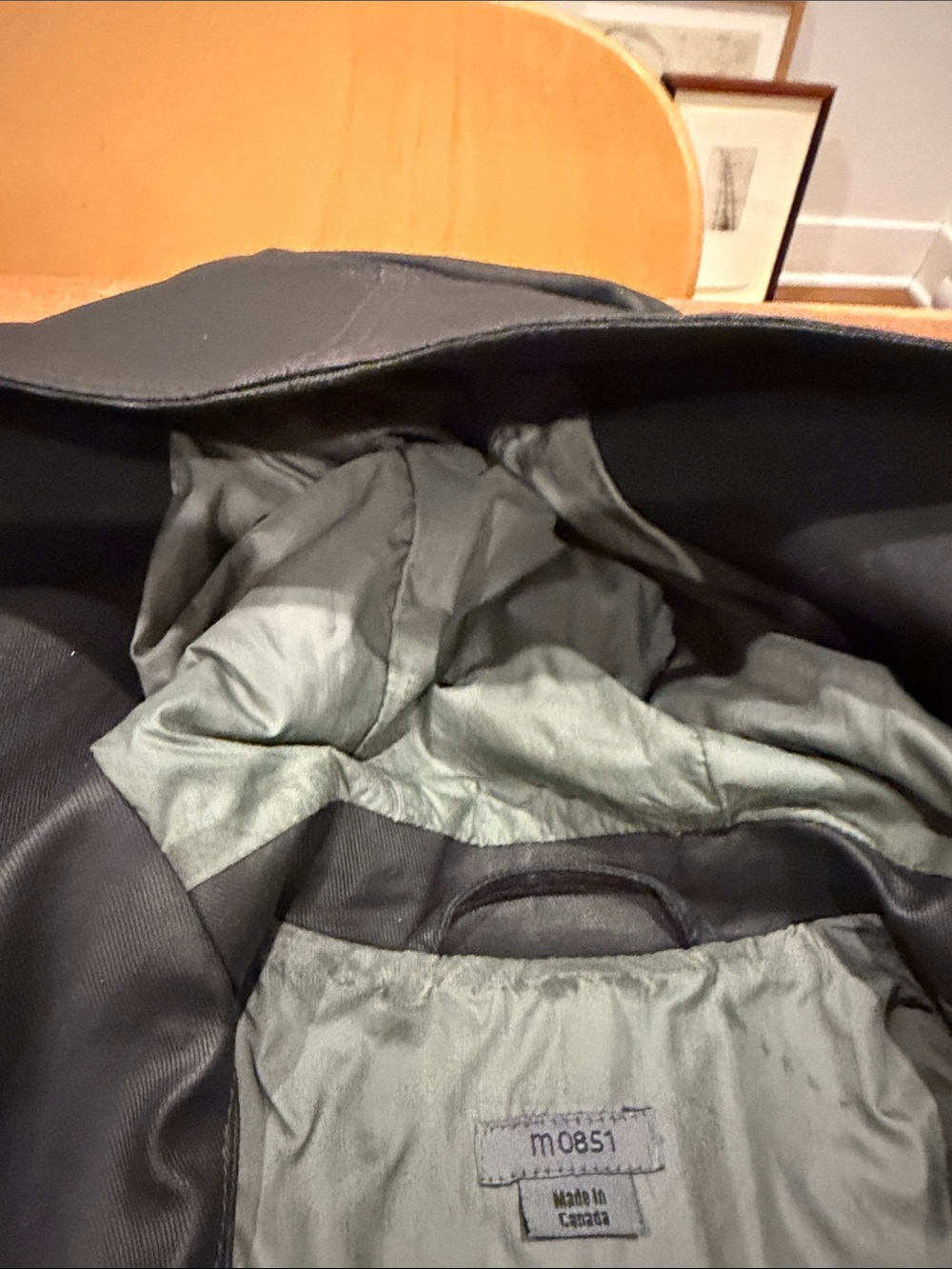 M0851 Women’s Black Hooded Trench Coat - Picture 3 of 7